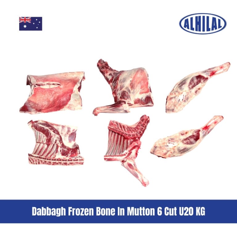 Dabbagh Frozen Bone In Mutton 6 Cut U20 KG